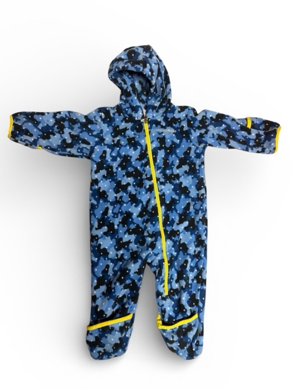 Columbia Blue and Black Kids Baby Toddler Footie Bunting Winter Spring Onepiece